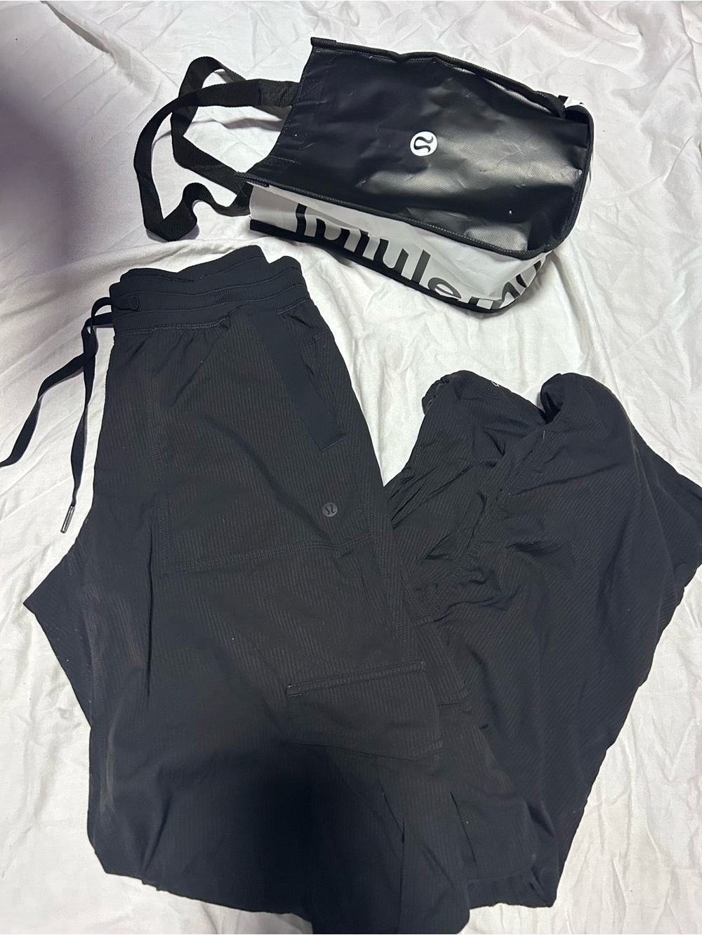 lululemon athletica Black Women’s Track Pants – Ribbed Jogger Style